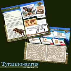 Tyrannosaurus 3D wood kit