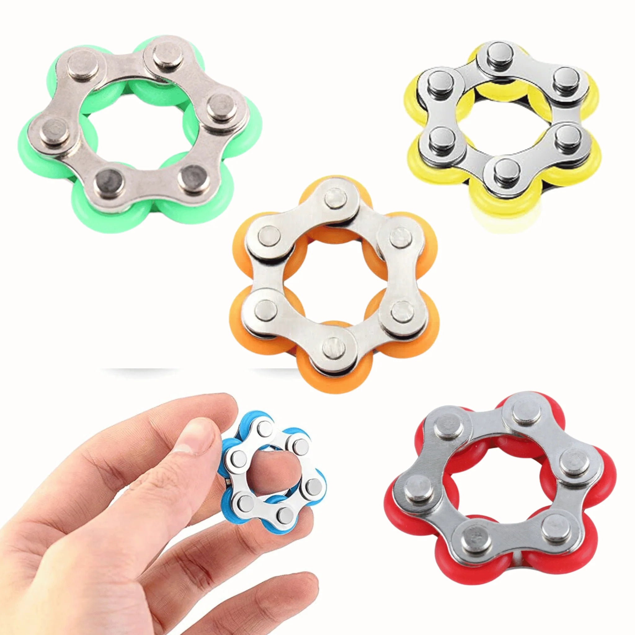 Metal fidget chain - assorted – Kids Unite