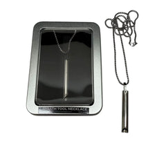Breath Tool 304 grade Stainless Steel - Mindful Breathing Unisex Necklace