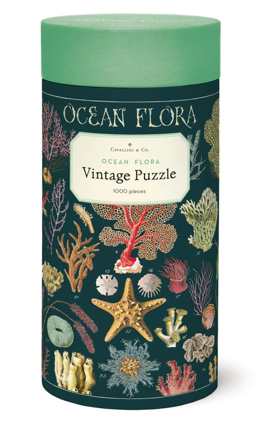 ocean flora vintage puzzle 1000 pieces