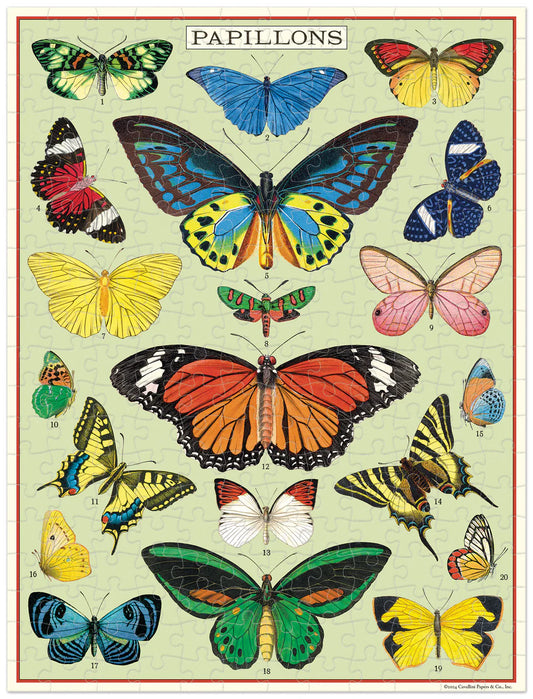 Vintage mini puzzle - Butterflies 240 pce