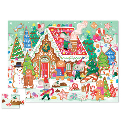Gingerbread house floor puzzle 36pc
