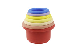 stacking cups 7 piece silicone