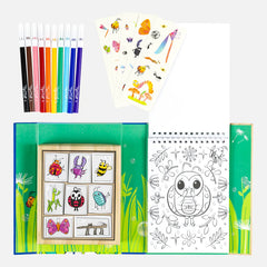 colouring set - backyard bugs