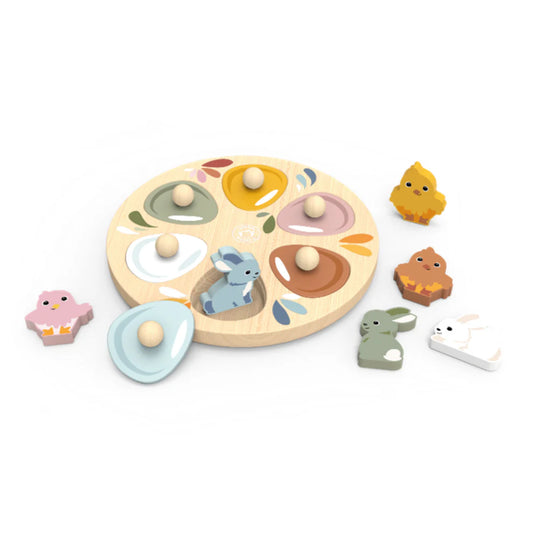 garden surprise puzzle - chicks & bunnies