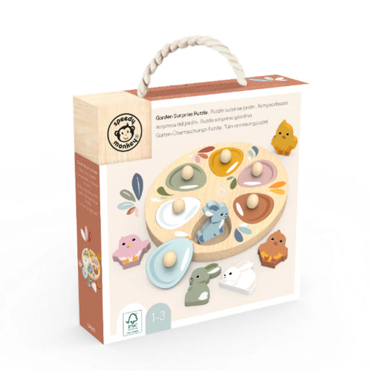 garden surprise puzzle - chicks & bunnies