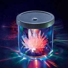 4M crystal growing - colouring changing display