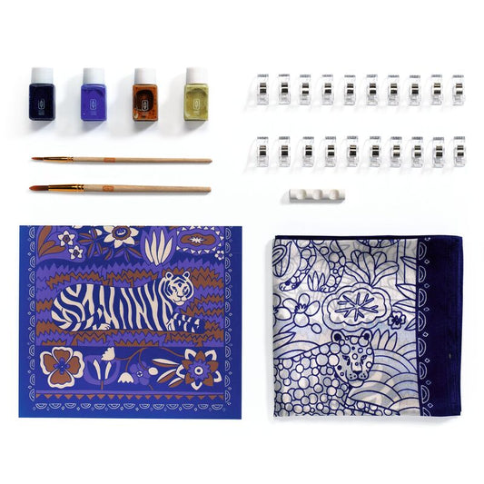 Tiger silk scarf painting kit