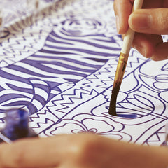 Tiger silk scarf painting kit
