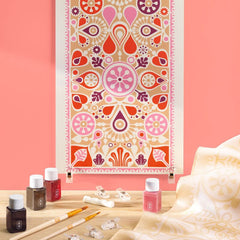 Floral silk scarf painting kit