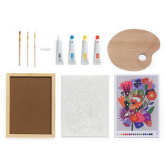 Abstract canvas painting kit