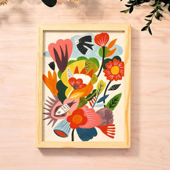 Abstract canvas painting kit