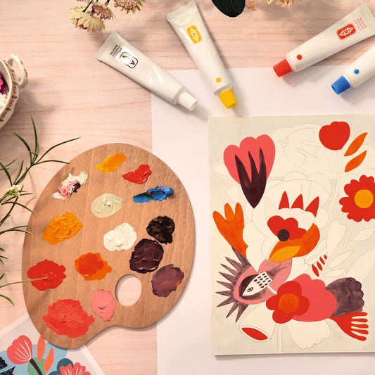 Abstract canvas painting kit