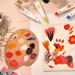 Abstract canvas painting kit