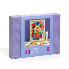Abstract canvas painting kit