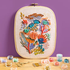 Floral Beadwork Embroidery Kit