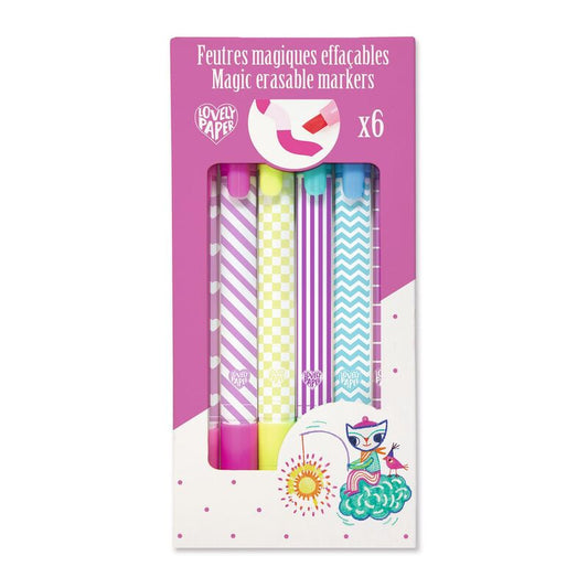 Patterned magic erasable markers