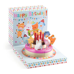 Djeco - Happy Birthday cake & candle set