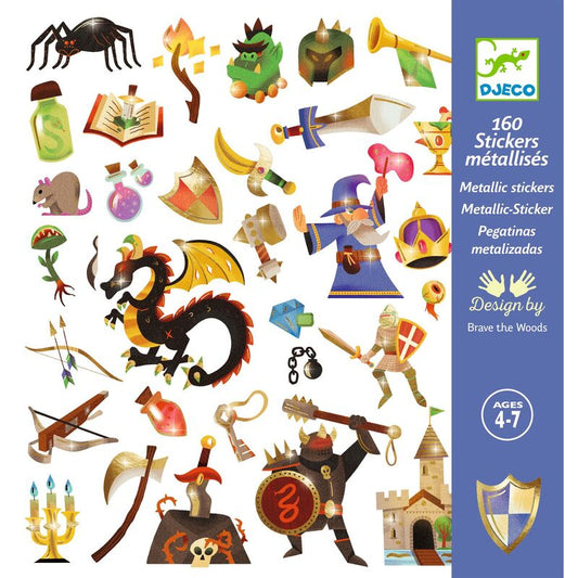 Djeco - Medieval fantasy 160 stickers