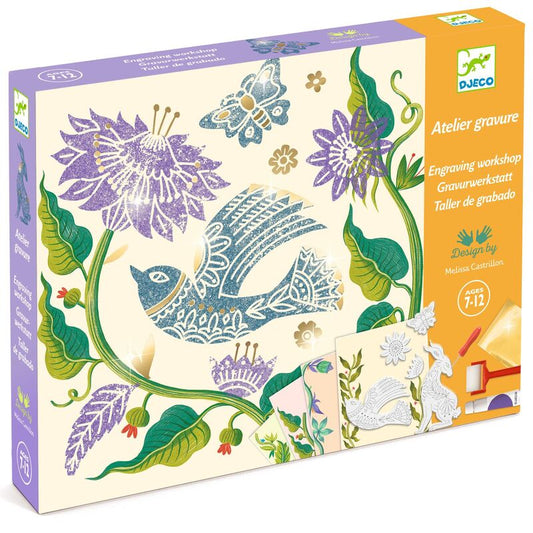 Djeco - Passionflower engraving & painting workshop