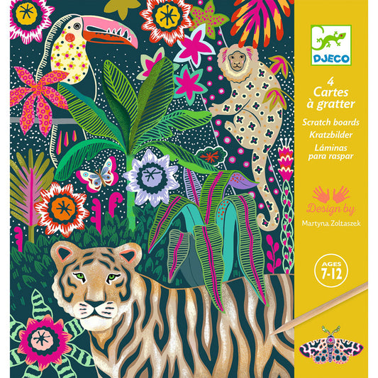 rococo neon jungle scratch cards