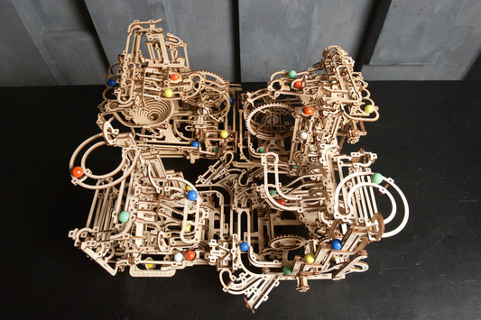 ugears marble run tiered hoist