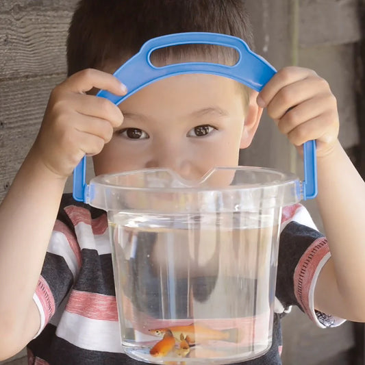 Dantoy clear bucket with lip 1.2L