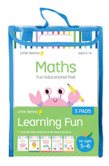 Little genius Vol 2 - 5 pack of activity pads  - ages 5-6