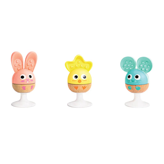 Hape - Cheery critter rattle trio