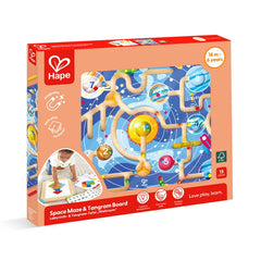 Hape - 2 in 1 space maze & tangram board