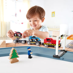 hape - race car transporter