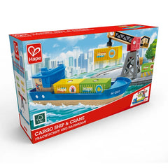 Hape - Cargo Ship & Crane