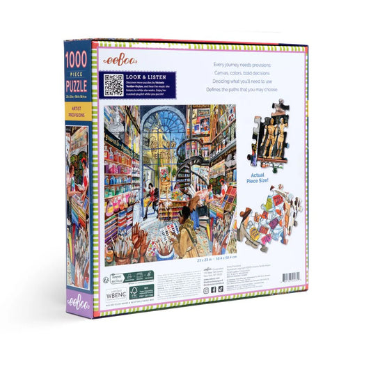 eeBoo 1,000 Pc Puzzle - Artist's Provision