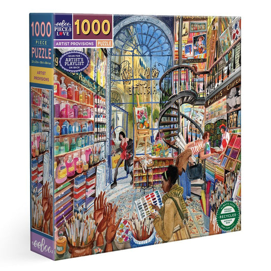 eeBoo 1,000 Pc Puzzle - Artist's Provision