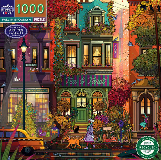 eeBoo 1,000 Pc Puzzle – Fall Brooklyn