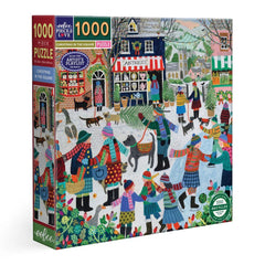 eeBoo 1000 Pc Puzzle - Christmas in the Square