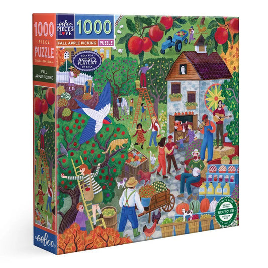 eeBoo 1000 pce puzzle - Fall apple picking