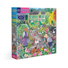 eeBoo 1000 pce puzzle - French flower garden
