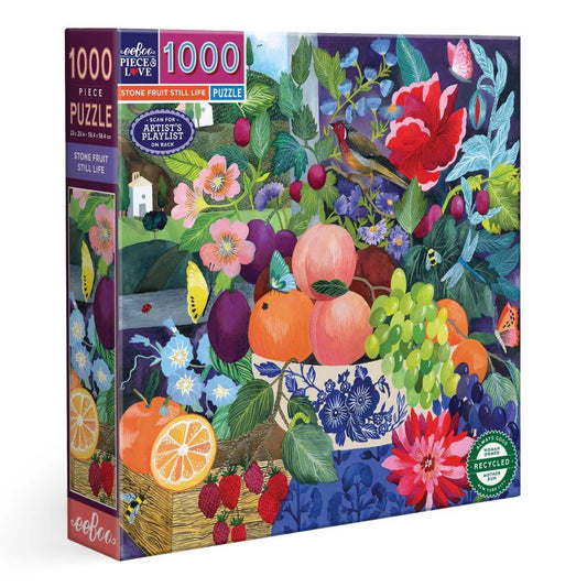 eeBoo 1000 Pc Puzzle - Stone Fruit Still Life