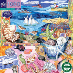 eeBoo 1000 Pc Puzzle - Seashells by the Shore