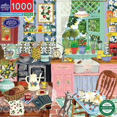 eeBoo 1000 pce puzzle - Strawberry kitchen
