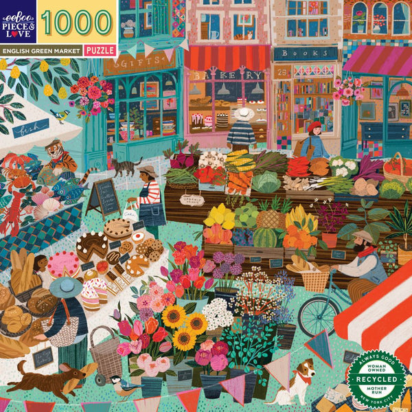 1000 piece puzzle english green market