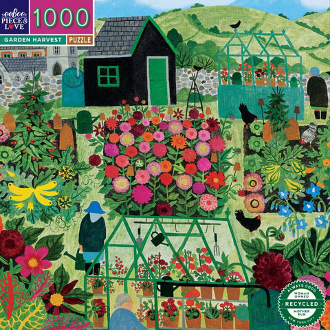1000 piece puzzle garden harvest