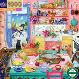 1000 piece puzzle pink kitchen