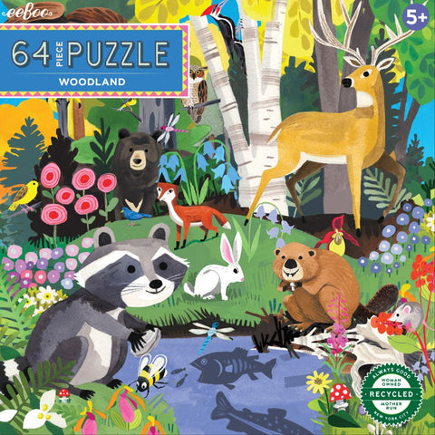 64 Piece Puzzle – Woodland