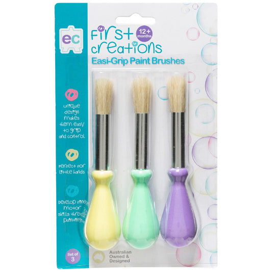 Easi-grip paint brushes