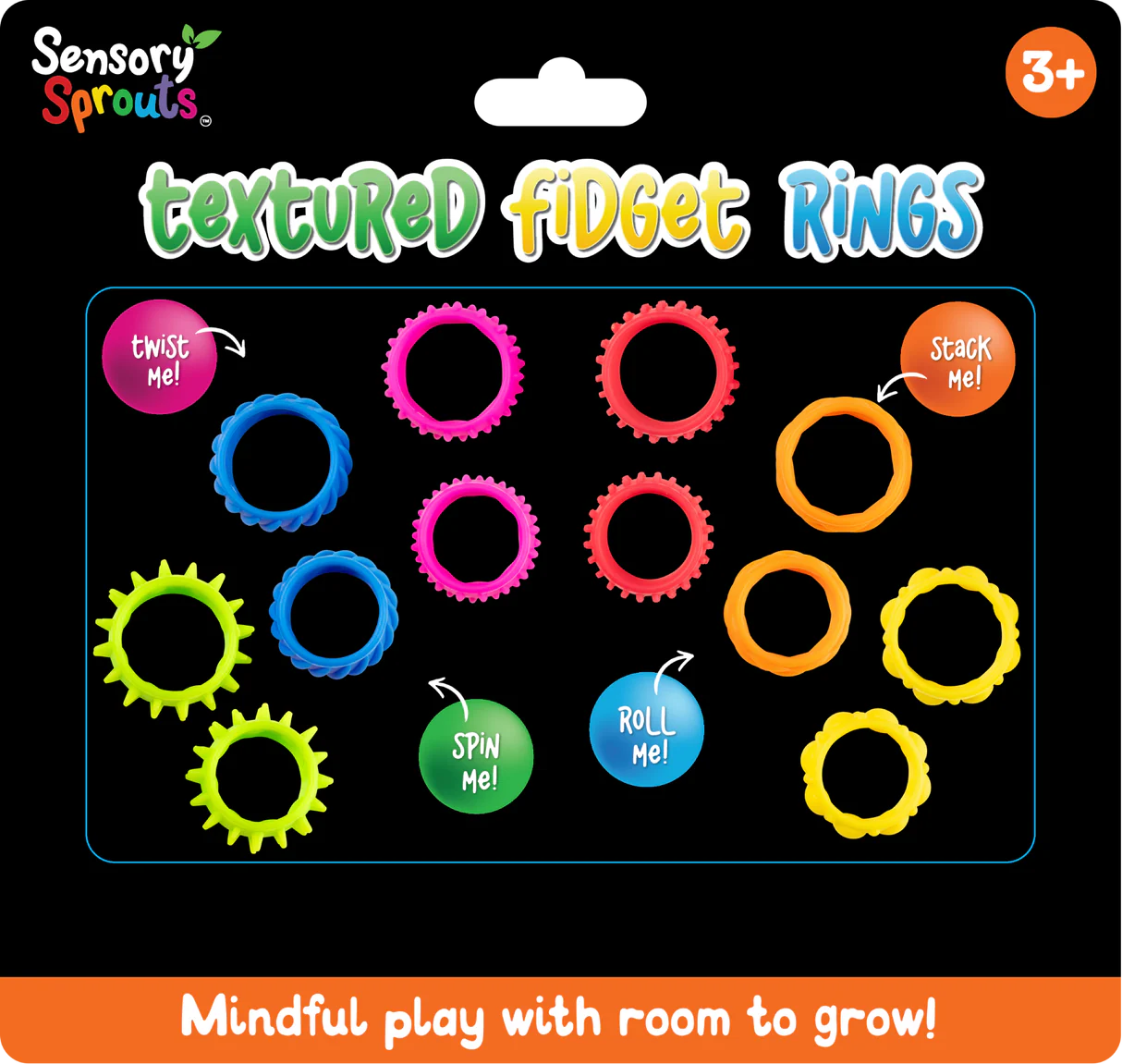Unisize Fidget Rings Textured Fidget Rings Set – Kids Unite