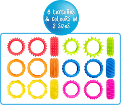 Textured Fidget Rings Set