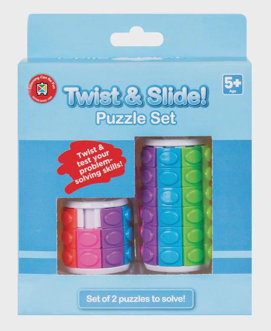 Twist and slide puzzle set