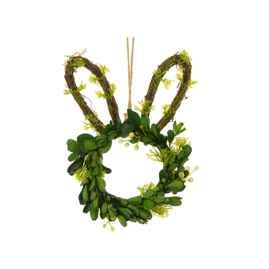 Mini Boxwood Bunny Wreath